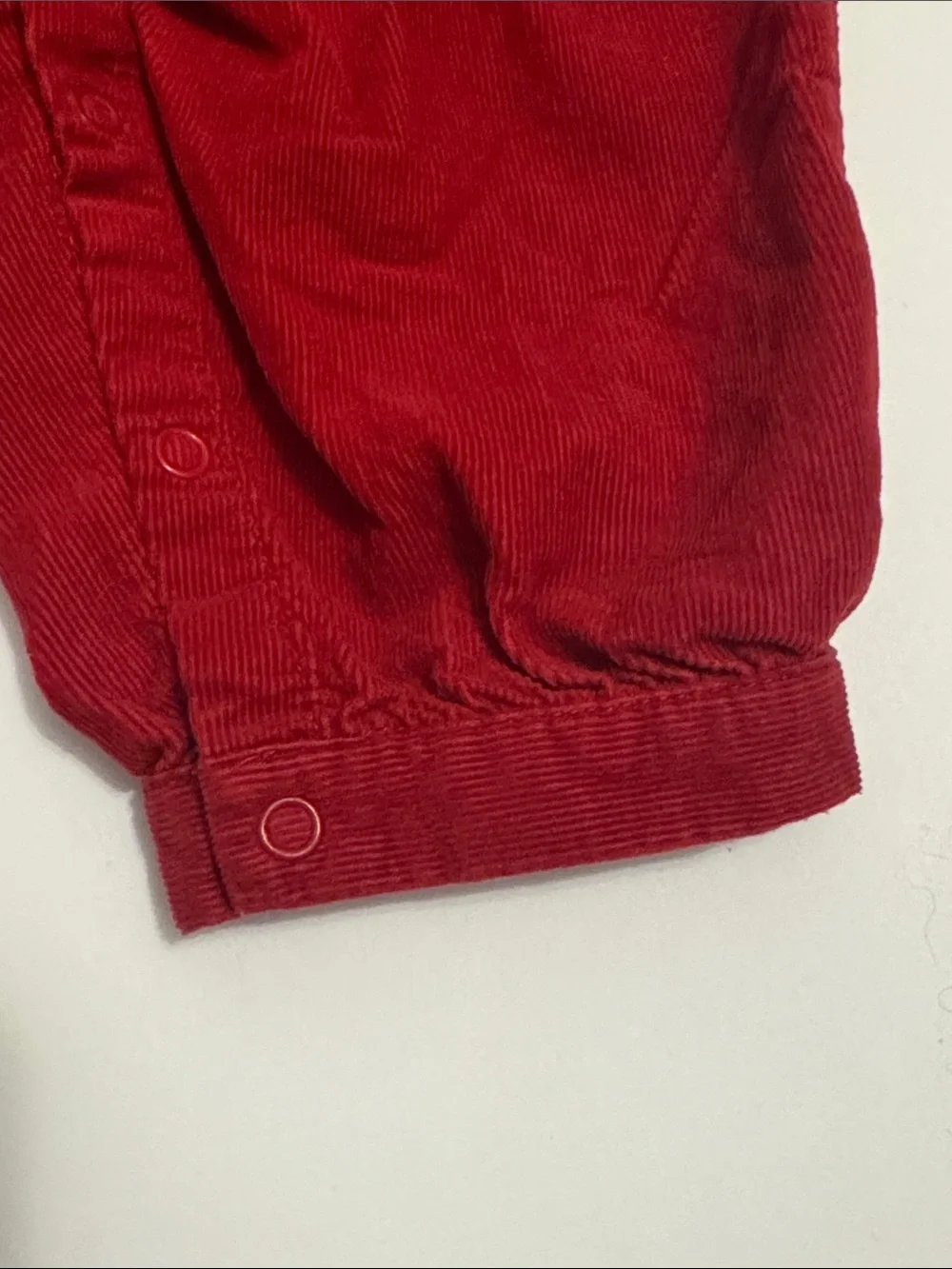 Gymboree Red Corduroy Overalls with Gingerbread Girl Pocket Pal - 6-12 months